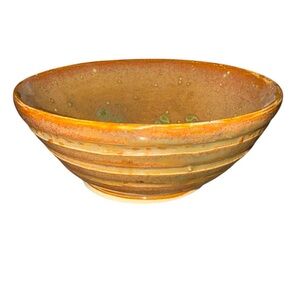 Handmade Pottery Bowl, Stamped